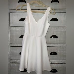 VNECK WHITE DRESS